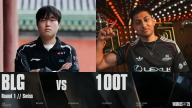 BLG vs 100T League of Legends Worlds matchup