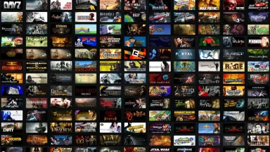 Collage of various popular video game covers