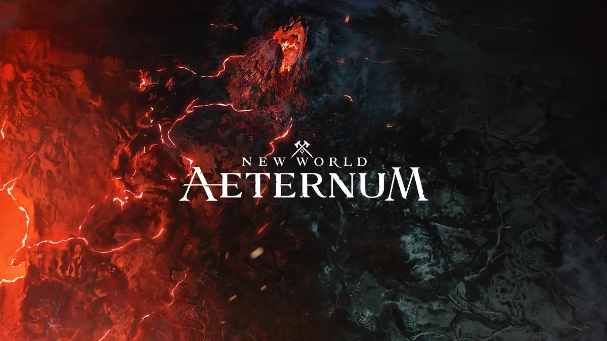 New World Aeternum game fiery promotional artwork