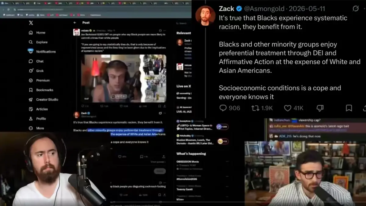 Livestream discussing controversial social media post on racism