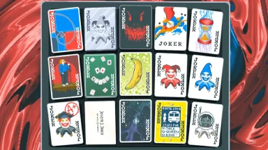 Unique Joker cards arranged in a grid.