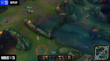 League of Legends Worlds 2025 gameplay replay