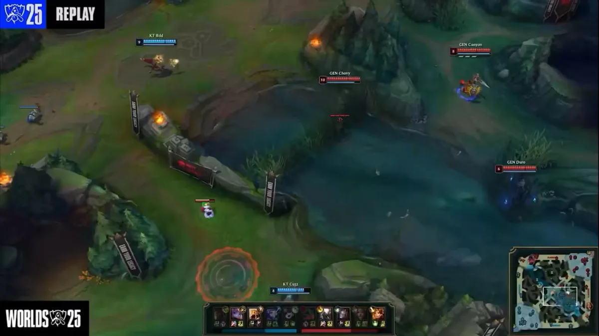 League of Legends Worlds 2025 gameplay replay