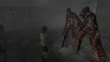 Survivor faces terrifying monsters in foggy environment