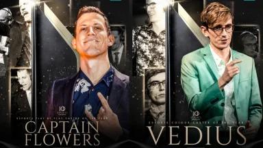 Esports casters Captain Flowers and Vedius award image