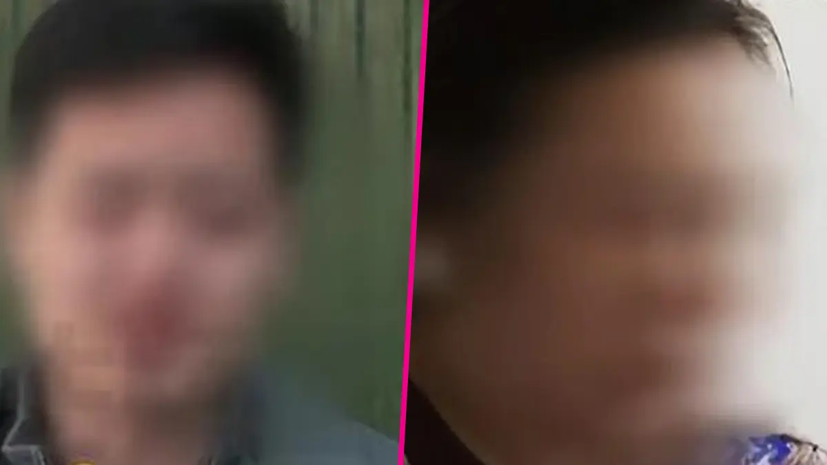 Blurred image of two unidentified people