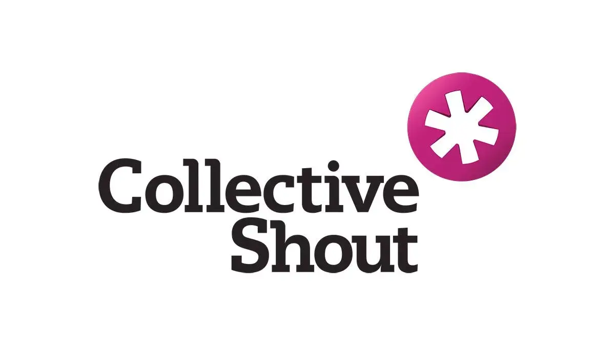 Collective Shout logo with pink symbol.