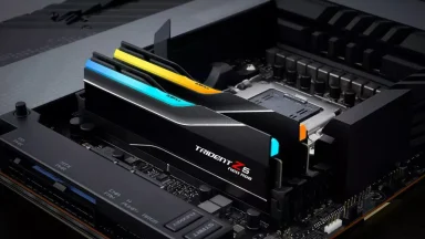 RGB RAM modules installed on motherboard