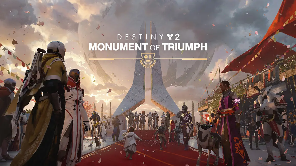 Destiny 2 Monument of Triumph celebration scene