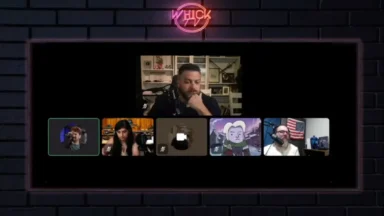 WHICK TV video podcast panel with five participants