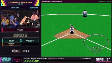 dog hits walk off home run in ken griffey jr. baseball game