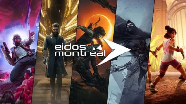 Eidos Montreal video game characters collage