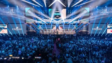 Esports arena packed during CS:GO Pro League event