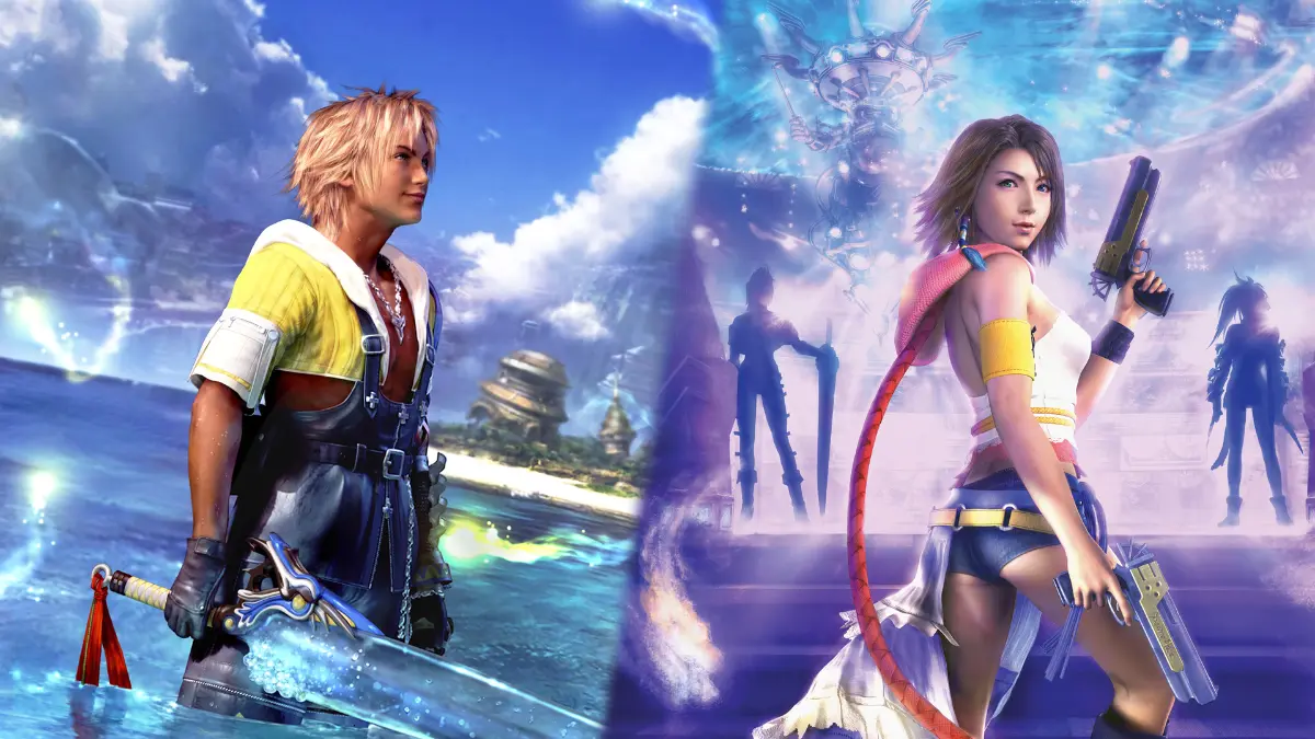 Fantasy characters in vibrant, colorful setting