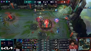 Fnatic destroys G2's Nexus in League of Legends match