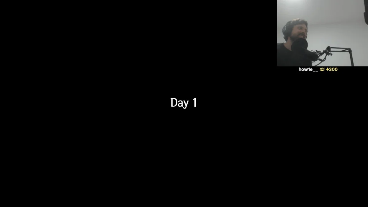 Day 1 livestream with microphone setup