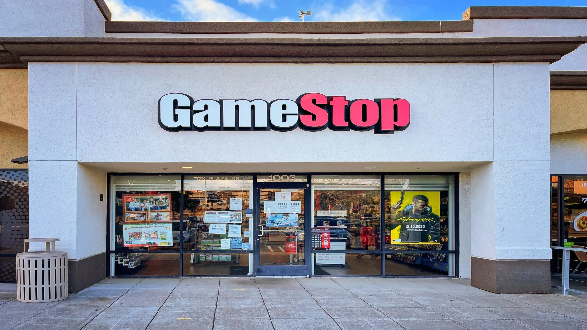 GameStop storefront exterior with signage