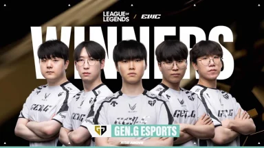 Gen.G Esports team wins League of Legends championship.