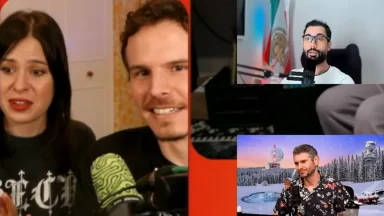 People talking in various online video podcasts