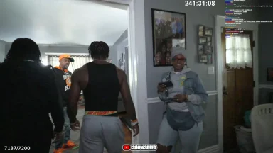 Group of people in a living room