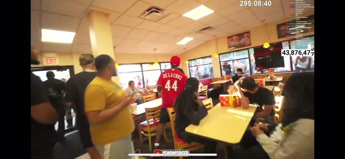People dining in a fast-food restaurant