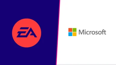 EA and Microsoft logos side by side
