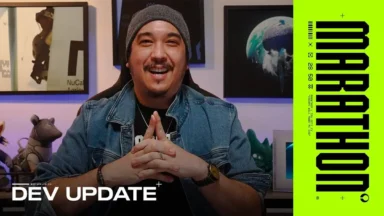 Smiling man hosting Marathon dev update