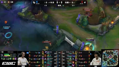 League of Legends esports match between KCorp and Anyone's Legend