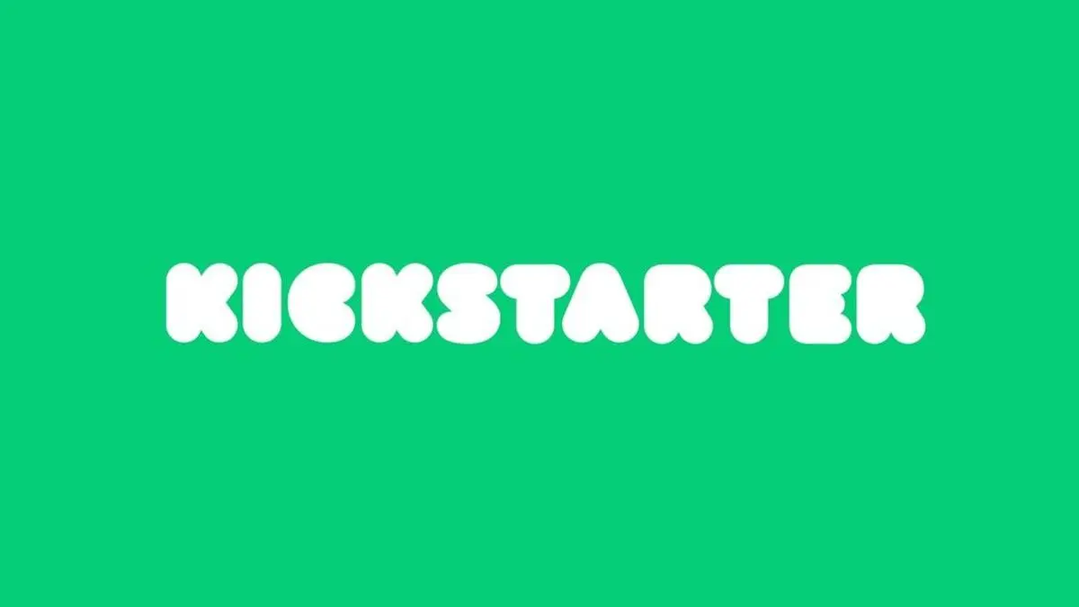 Kickstarter logo on green background