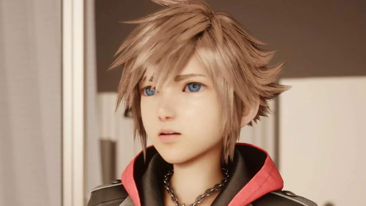 Close-up of anime boy with spiky hair