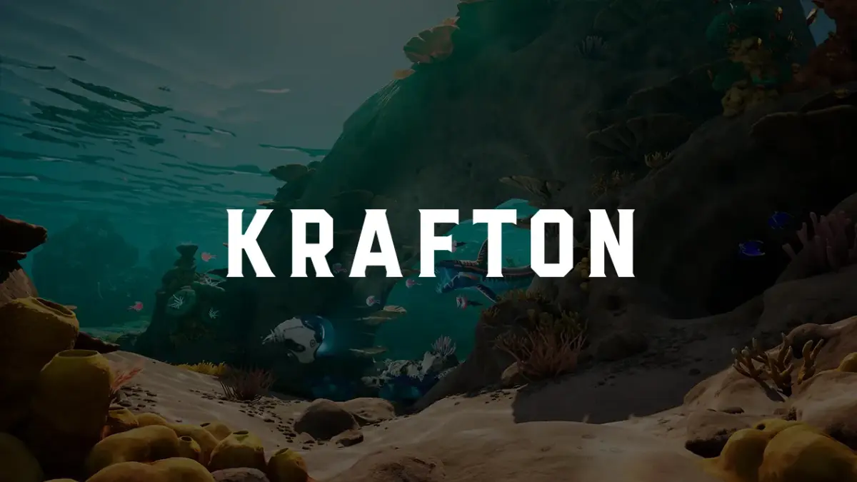 KRAFTON logo over underwater ocean scene