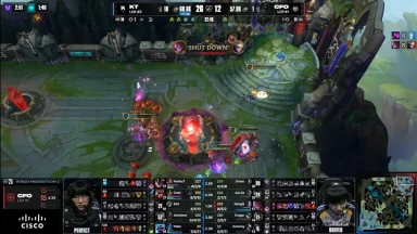 KT defeats CFO in League of Legends match