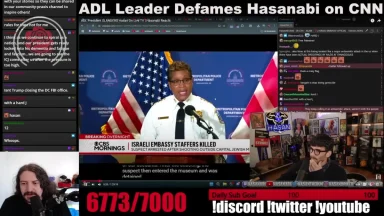 ADL leader defames Hasanabi on CNN broadcast.