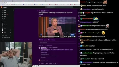 Streamer reacts to Reddit video during live broadcast