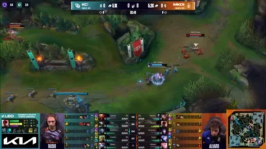Karmine Corp and Movistar KOI League of Legends match