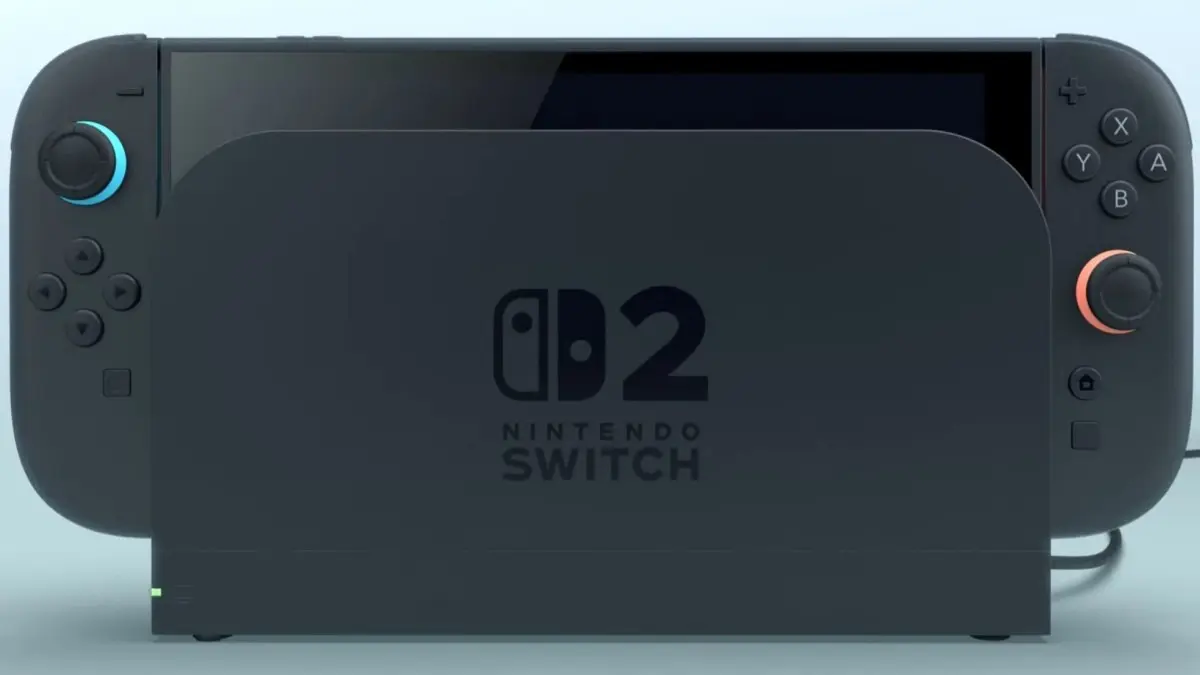 Nintendo Switch 2 console in dock