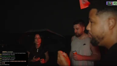 Group of people at night gathering