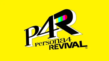 Persona 4 Revival logo on yellow background.