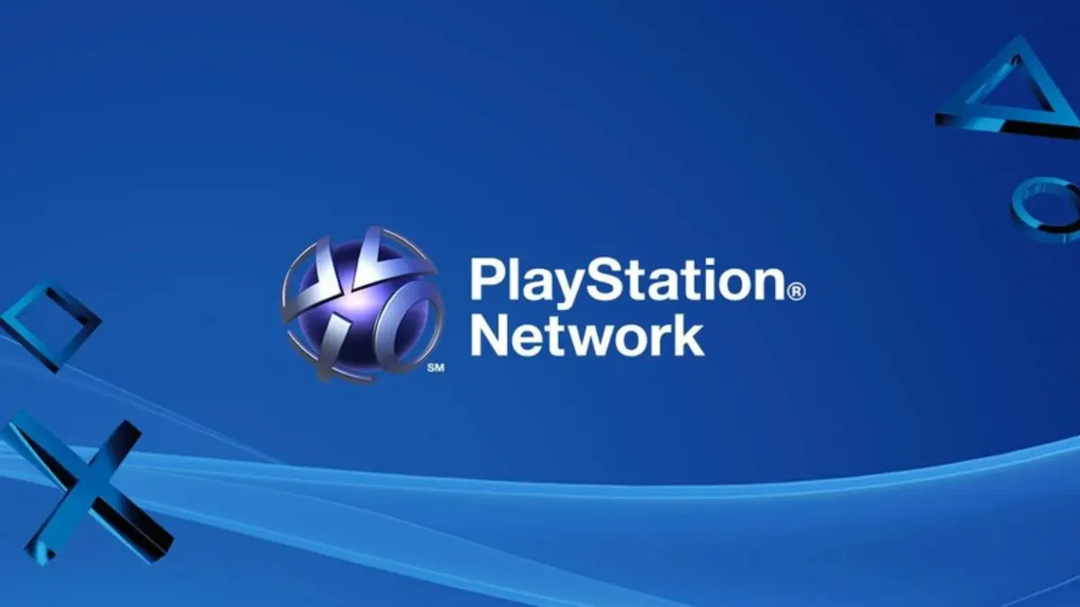 PlayStation Network logo on blue background