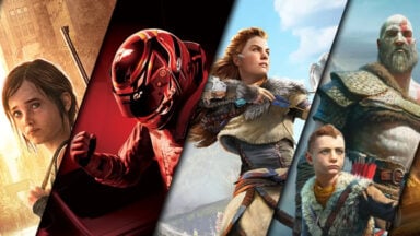 Collage of popular PlayStation video game characters