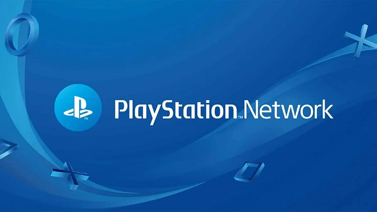 PlayStation Network logo on blue background