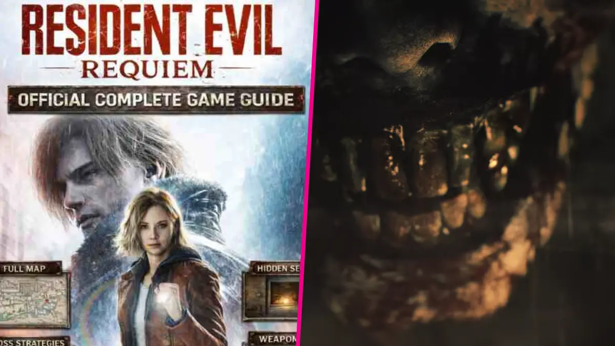 Resident Evil Requiem guide cover and monster close-up