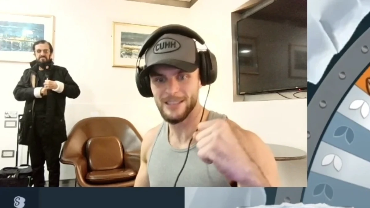 Ringo Starr and Ed Matthews on Kick