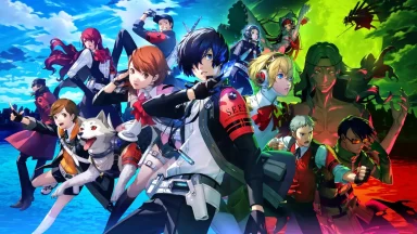 Anime heroes posing with magical powers and vibrant colors