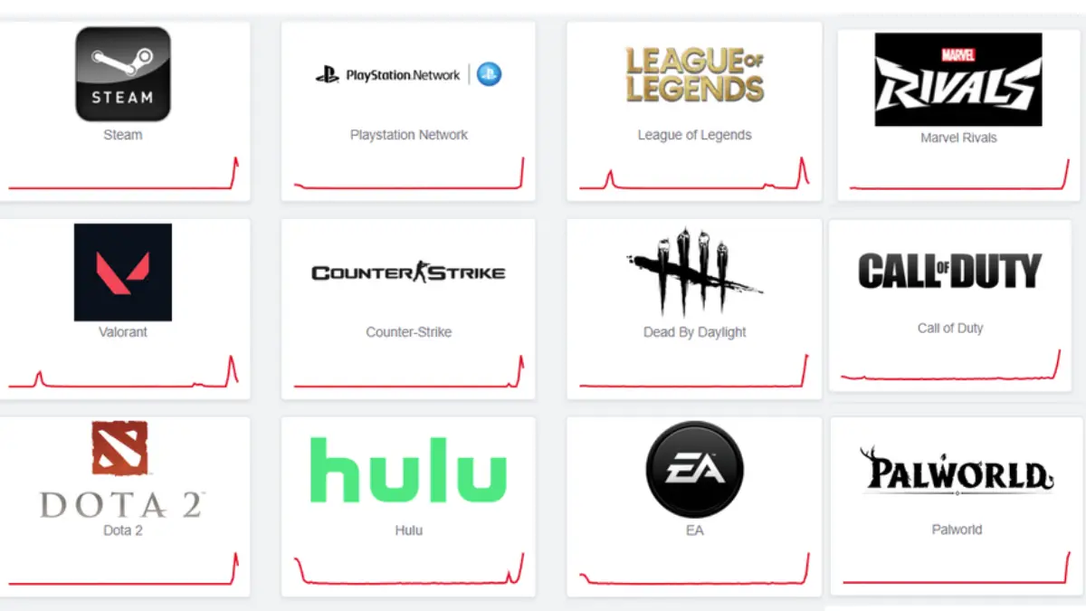 Popular gaming and streaming service logos collection