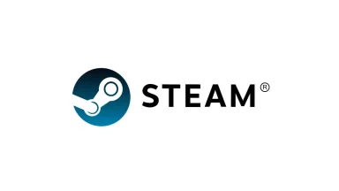 Steam logo, gaming distribution platform