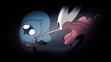 Animated characters engaged in a dramatic scene