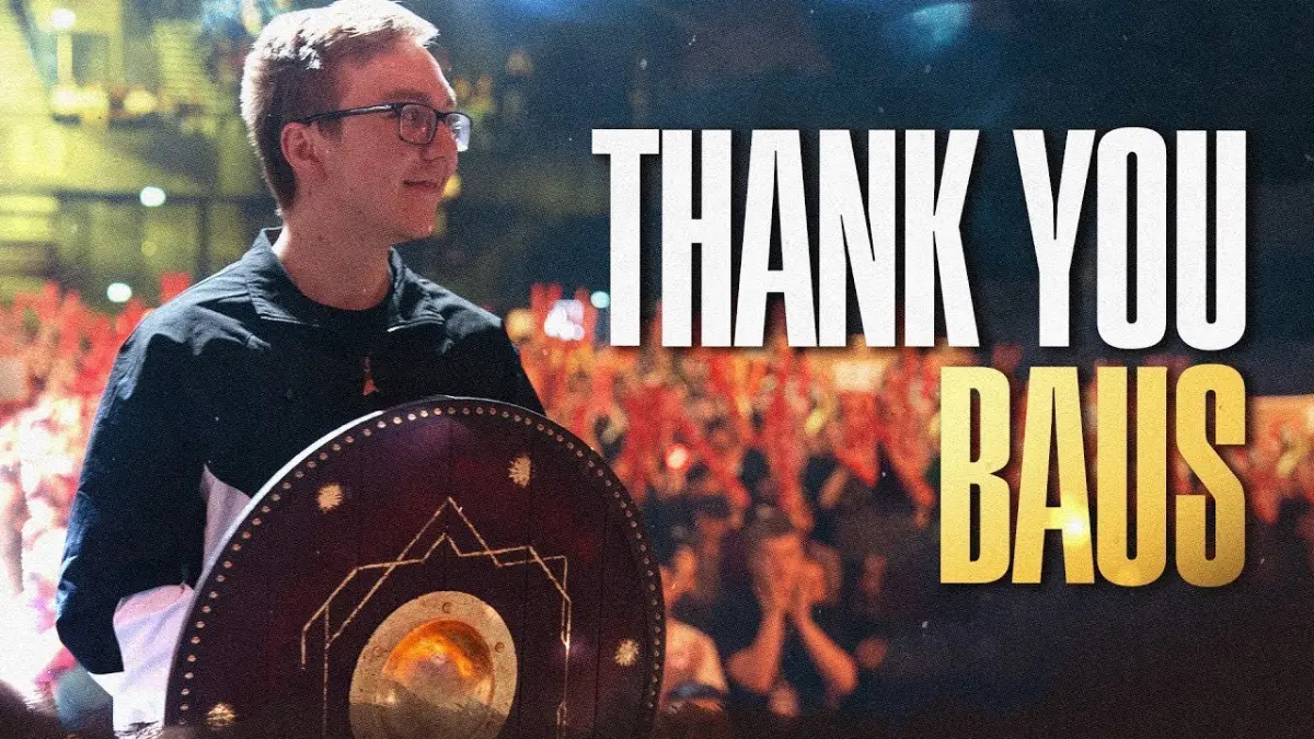 Gamer holding shield with thank you message
