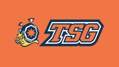 TSG logo with snail mascot