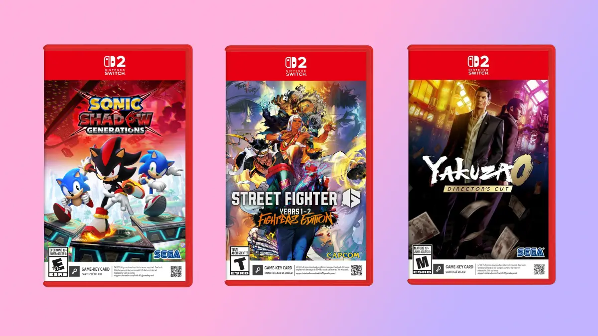 Three Nintendo Switch game covers.
